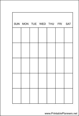 Printable Small Organizer Monthly Planner-Month On A Page - Right