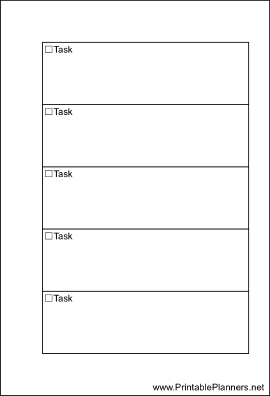 Printable Small Organizer To Do List - Right