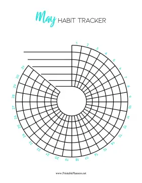 Printable Spiral Tracker May