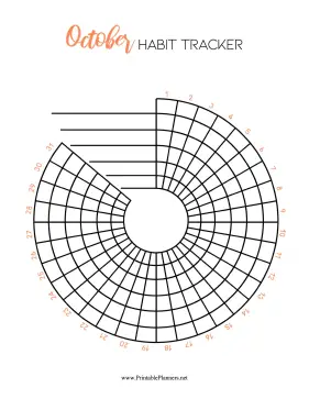 Printable Spiral Tracker October