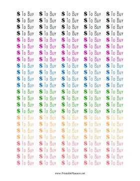 Printable To Buy Stickers