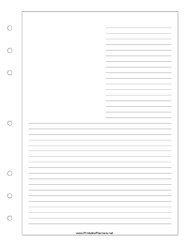 Printable Upper Left Image Journal