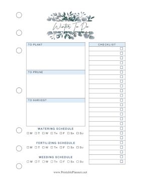 Printable Winter To Do