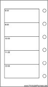 Printable Mini Organizer Daily Planner-Day On Two Pages - Left