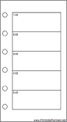 Printable Mini Organizer Daily Planner-Day On Two Pages - Right