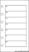 Printable Mini Organizer Weekly Planner-Week On A Page - Right