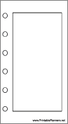 Printable Mini Organizer Blank Page - Right