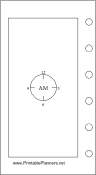 Printable Mini Organizer - Chronotebook - Morning