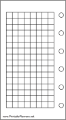 Printable Mini Organizer Grid Page - Left