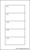 Printable Hipster Organizer Daily Planner-Day On Two Pages-First Page