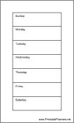 Printable Hipster Organizer Weekly Planner-Week On A Page