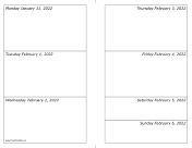 Printable 01/31/2022 Weekly Calendar-landscape