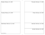 Printable 02/14/2022 Weekly Calendar-landscape
