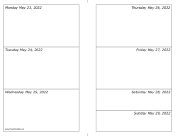 Printable 05/23/2022 Weekly Calendar-landscape