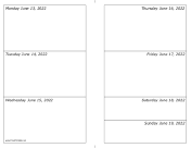 Printable 06/13/2022 Weekly Calendar-landscape