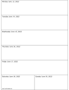 Printable 06/13/2022 Weekly Calendar-portrait