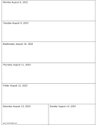 Printable 08/08/2022 Weekly Calendar-portrait