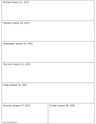 Printable 08/22/2022 Weekly Calendar-portrait