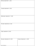 Printable 09/05/2022 Weekly Calendar-portrait