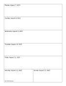 Printable 08/07/2023 Weekly Calendar-portrait