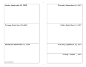 Printable 09/25/2023 Weekly Calendar-landscape