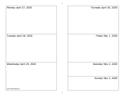 Printable 04/27/2026 Weekly Calendar-landscape