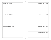 Printable 05/04/2026 Weekly Calendar-landscape