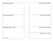Printable 05/25/2026 Weekly Calendar-landscape
