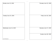 Printable 06/22/2026 Weekly Calendar-landscape
