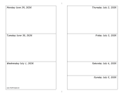 Printable 06/29/2026 Weekly Calendar-landscape