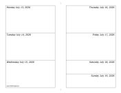 Printable 07/13/2026 Weekly Calendar-landscape
