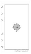 Printable Pocket Organizer - Chronotebook - Afternoon