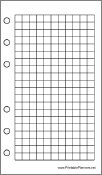 Printable Pocket Organizer Grid Page - Right
