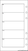 Printable Personal Organizer Daily Planner-Day On Two Pages - Left