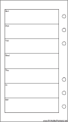 Printable Personal Organizer Weekly Planner-Week On A Page - Left