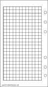 Printable Personal Organizer Grid Page - Left