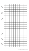 Printable Personal Organizer Grid Page - Right