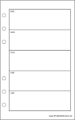 Printable Travel Organizer Daily Planner-Day On A Page - Right