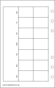 Printable Travel Organizer Monthly Planner-Month On Two Pages - Left (landscape)