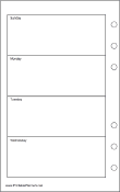 Printable Travel Organizer Weekly Planner-Week On Two Pages - Left