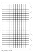 Printable Travel Organizer Grid Page - Left