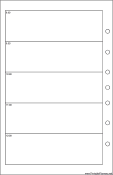 Printable Desktop Organizer Daily Planner-Day On Two Pages - Left