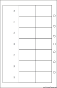 Printable Desktop Organizer Monthly Planner-Month On Two Pages - Left (landscape)