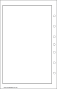 Printable Desktop Organizer Blank Page - Left