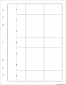 Printable Executive Organizer Monthly Planner-Month On A Page - Right (landscape)