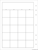 Printable Executive Organizer Monthly Planner-Month On Two Pages - Left (portrait)