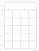 Printable Executive Organizer Monthly Planner-Month On Two Pages - Right (portrait)