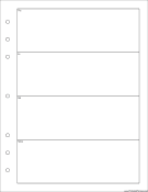 Printable Executive Organizer Weekly Planner-Week On Two Pages - Right (portrat)