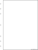 Printable Executive Organizer Blank Page - Right