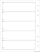 Printable Executive Organizer Phone List (1-column) - Left